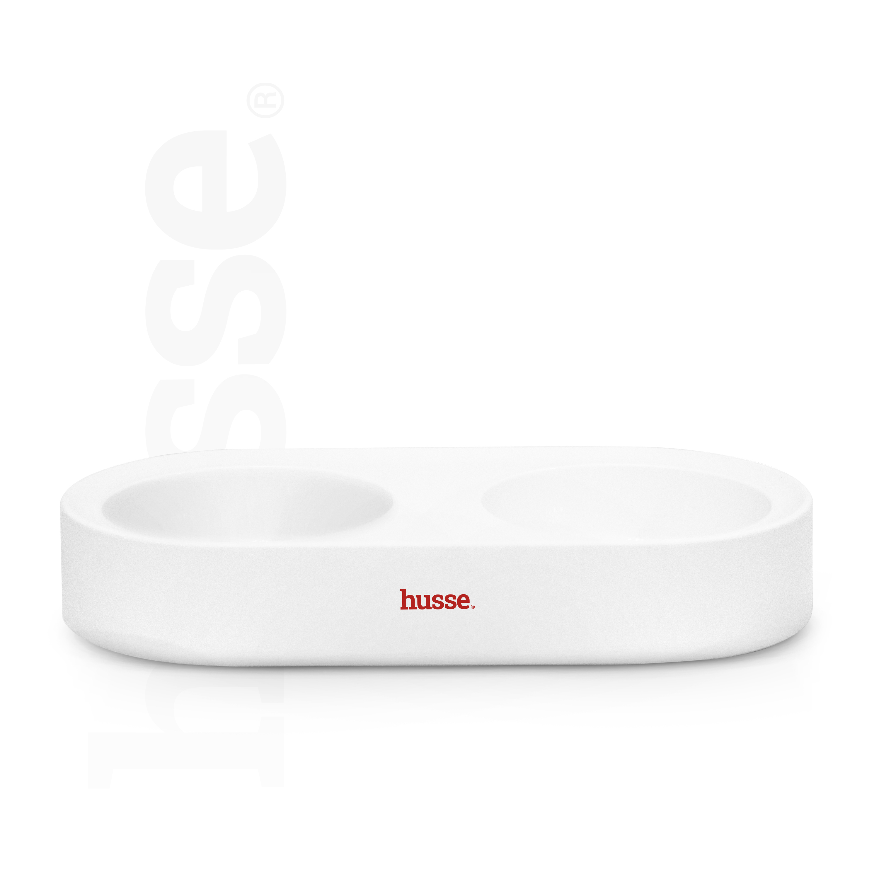 Dubbel  | Podwójna miska z wytrzymałego plastiku