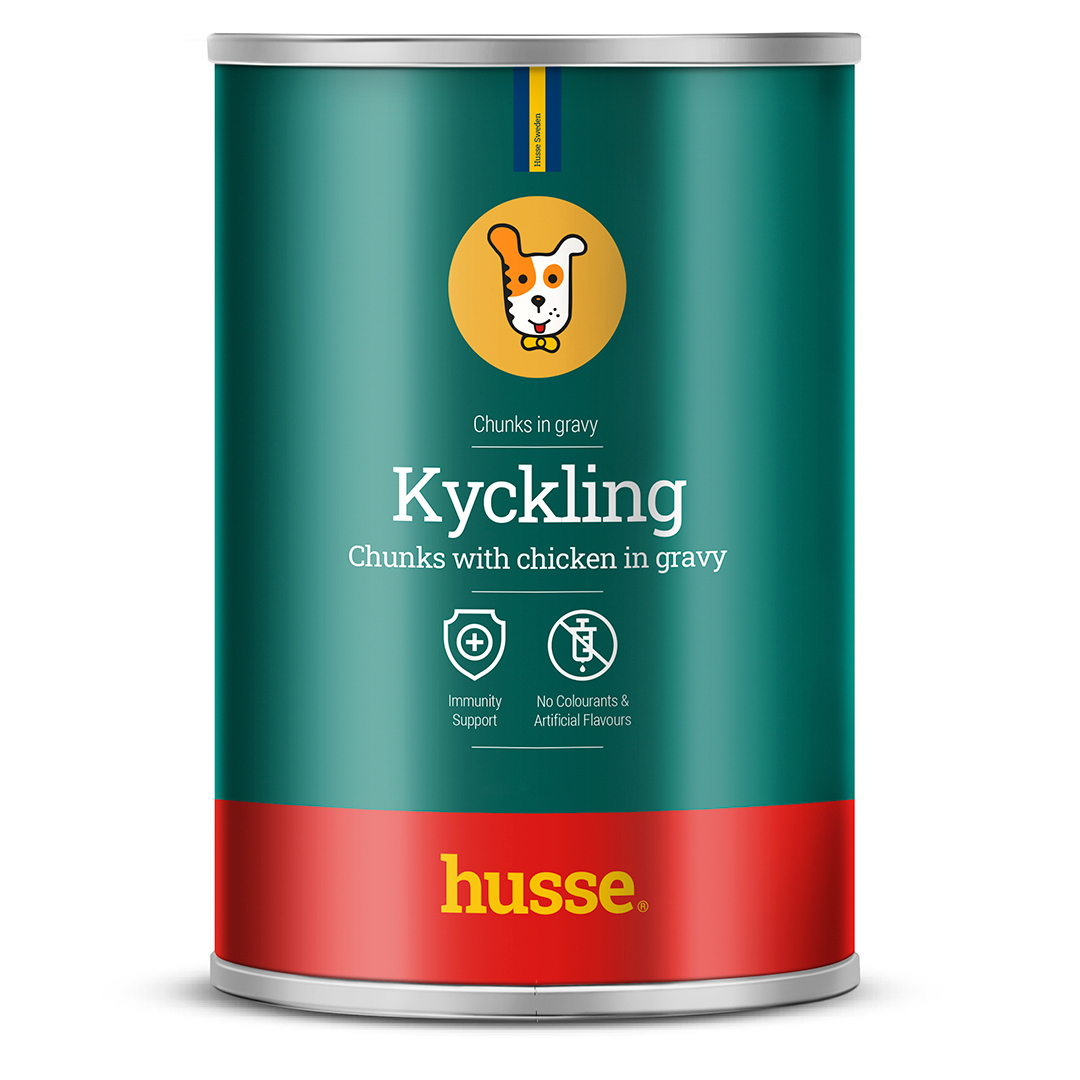 Kyckling - mięsne kawałki z kurczakiem dla psa 12x400 g