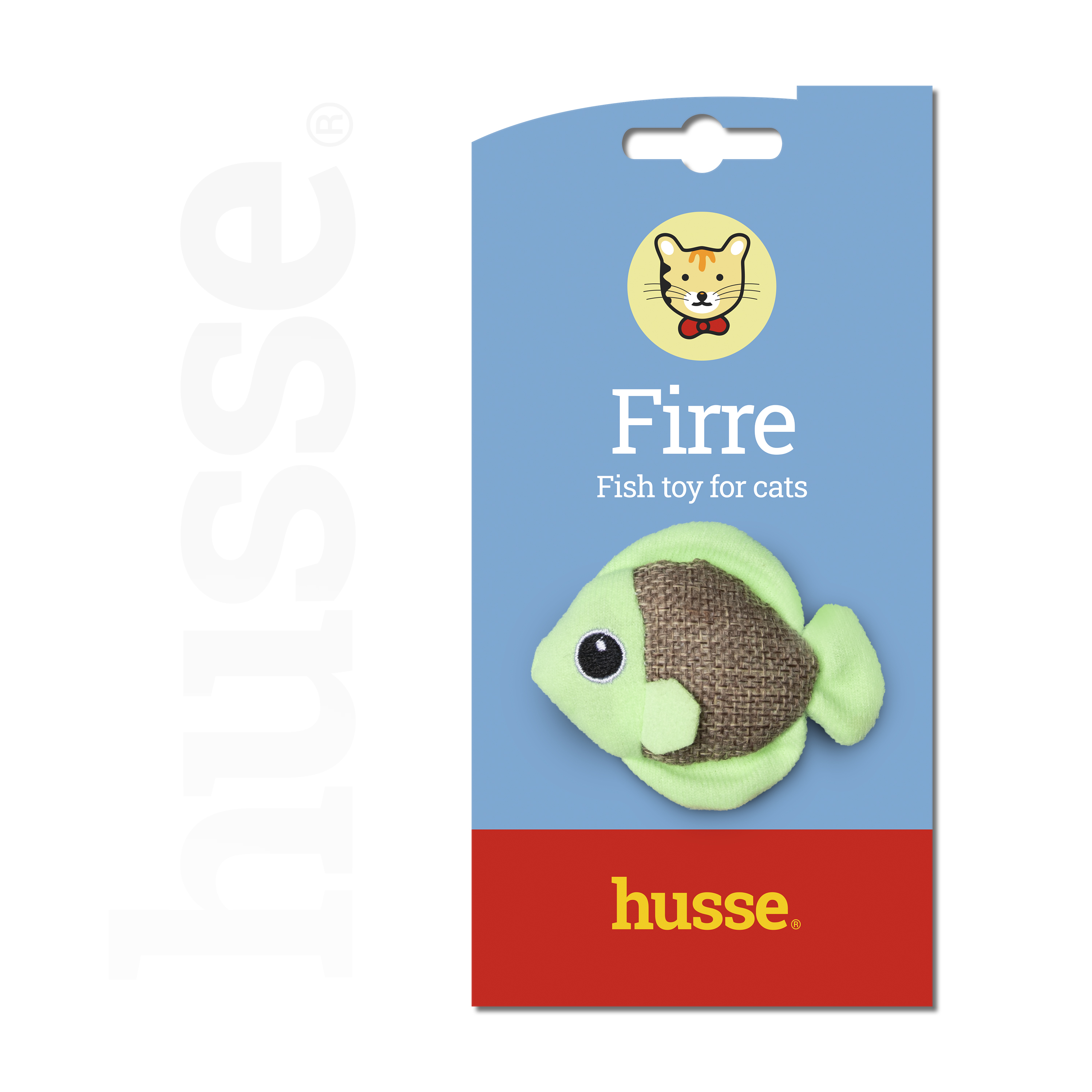Firre, 1 sztuka | Zabawka dla kota w kształcie rybki