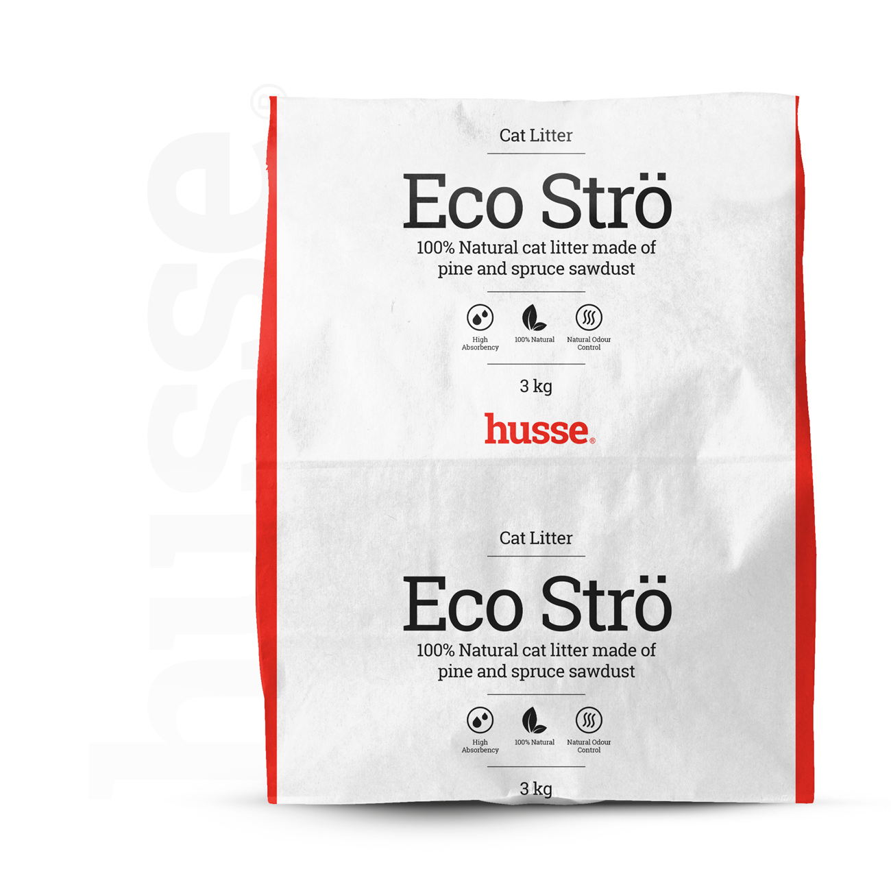 Eco Strö - 100% naturalny żwirek z włóknem sosnowym 3kg