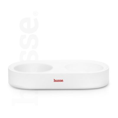 Dubbel  | Podwójna miska z wytrzymałego plastiku