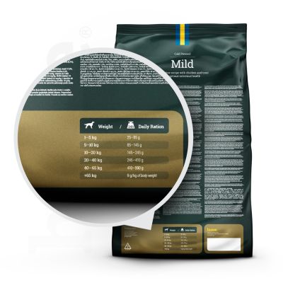 Mild - bezglutenowa karma sucha Cold Pressed z pstrągiem 12 kg
