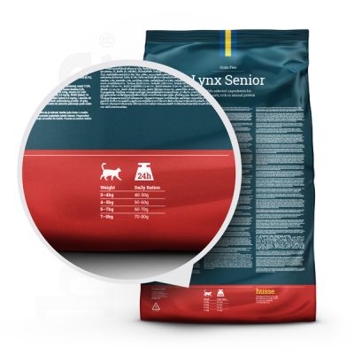 Lynx Senior - karma sucha bezzbożowa dla kotów starszych 7kg