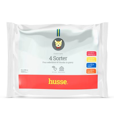 4 Sorter  - mokra karma dla kotów z dodatkiem tauryny 52x100g