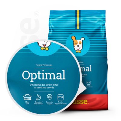 Optimal - karma sucha dla psów dorosłych aktywnych 12 kg
