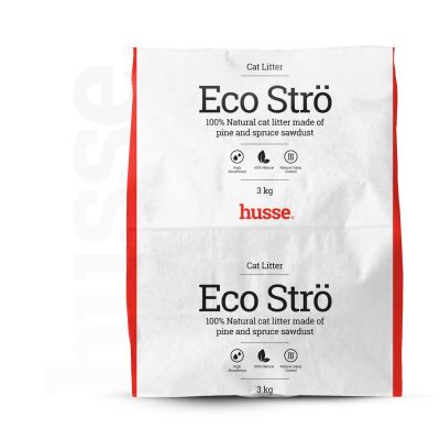Eco Strö - 100% naturalny żwirek z włóknem sosnowym 3kg